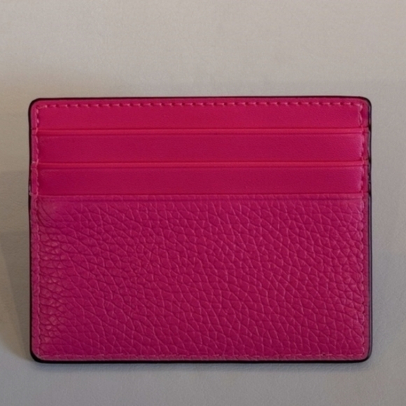 Michael Kors Vibrant Pink Card Holder Size 4"×3.5" - Picture 4 of 8